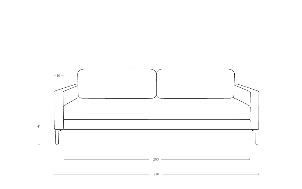 Dimensoes do produto sofa cama cs
